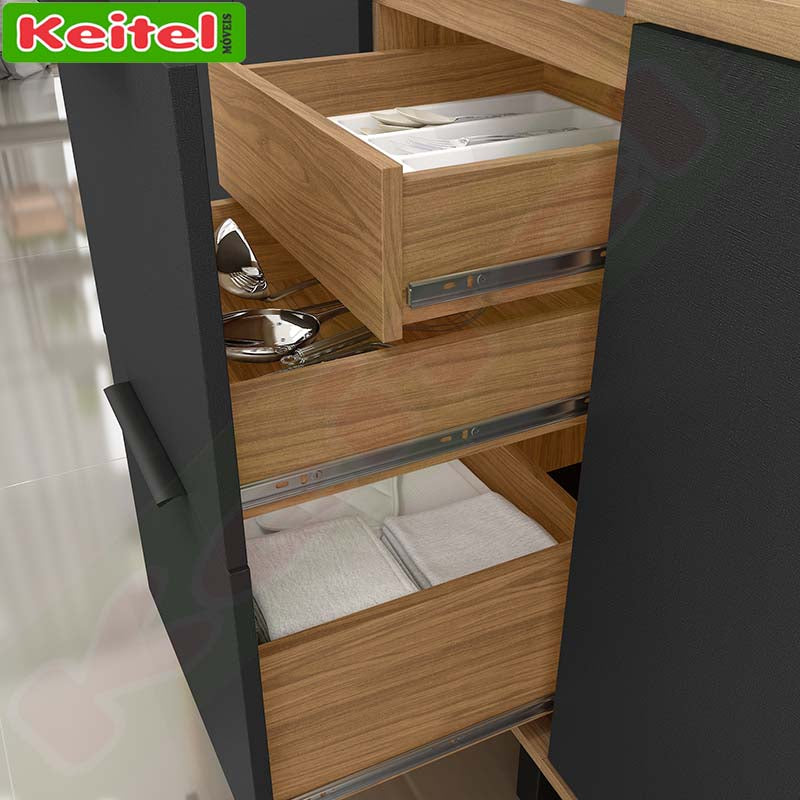 Balcão de Tampo 120 Toscana Freijó / Nero 100% MDF