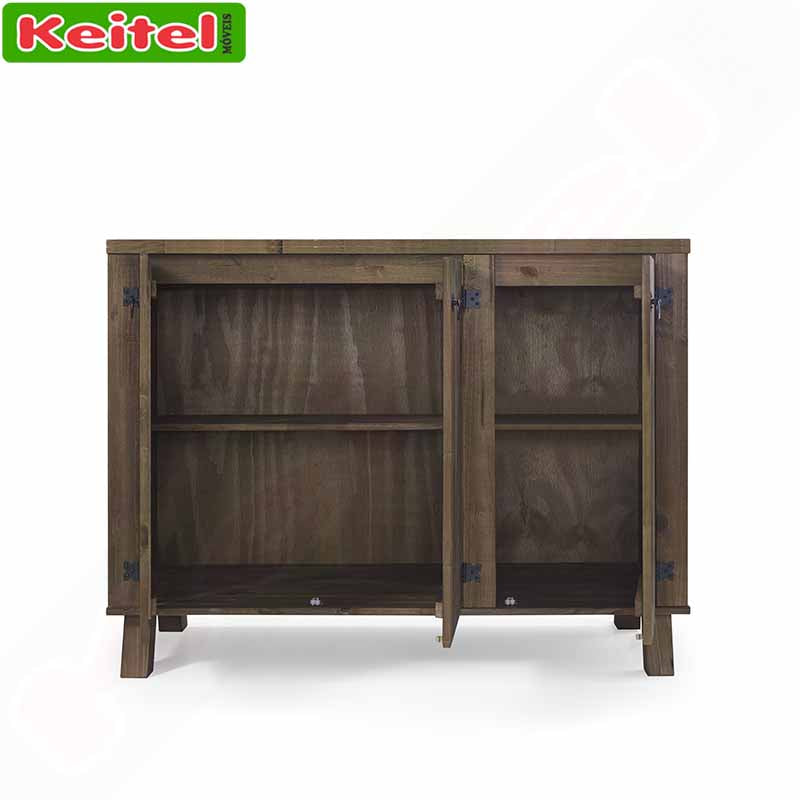 Balcão de Tampo 120 Com 3 Portas Rústica Madeira Cor Imbuia