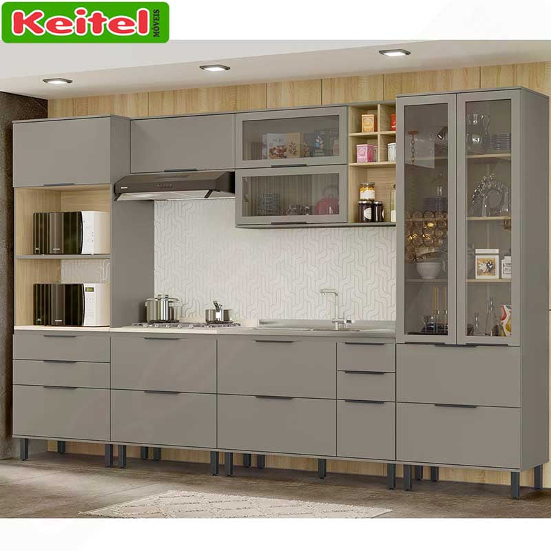 Cozinha Modulada Florença 6 Peças Fendi / Castanho 100% MDF